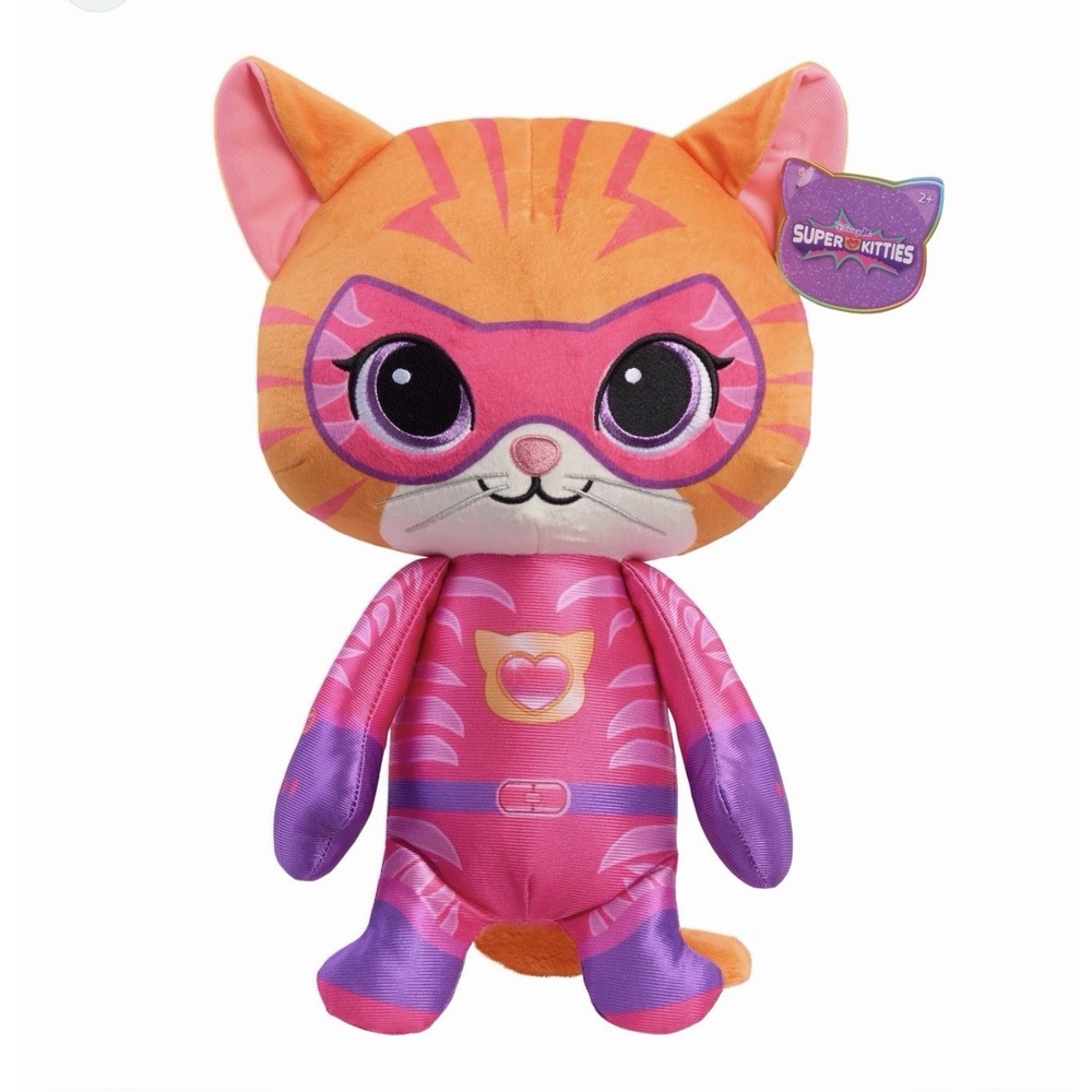 Large‎ 15"  Super Kitties- Ginny Plush- 15"- Disney JR. New W/Tags